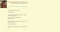 Desktop Screenshot of capitalmarketsadvisors.com